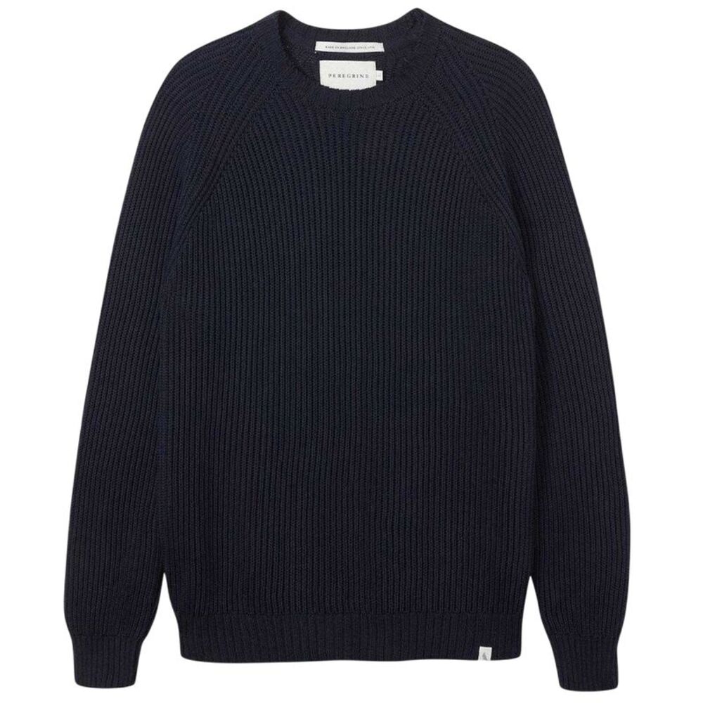 Peregrine Mens Harry Ribbed  Sweater / Navy